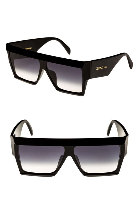 celine sunglasses flat top|celine 60mm flat top sunglasses.